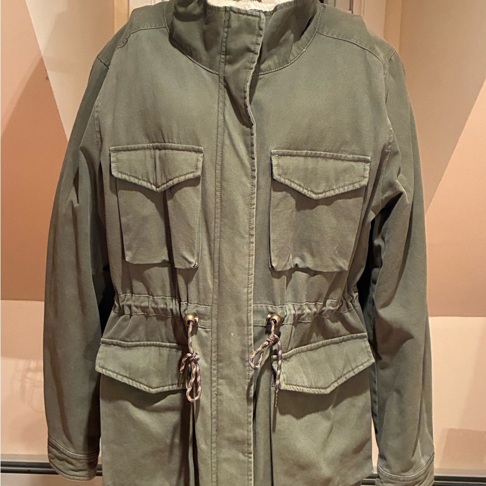 Fat Face Olive Green Outerwear Jacket